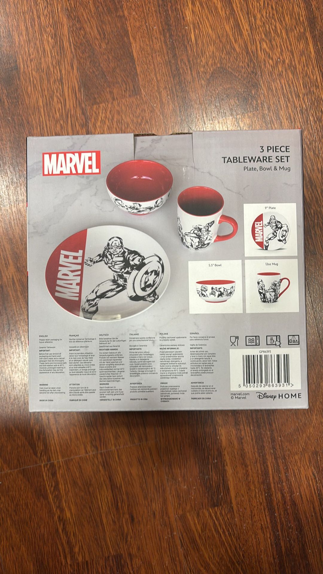 Set Da Tavola Marvel 3 Pezzi - Gp86393 Set Da Tavola Marvel 3 Pezzi - Gp86393